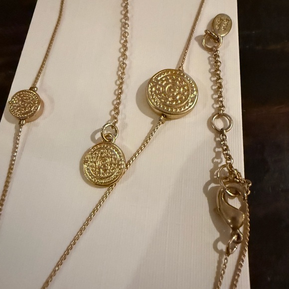 Gold Coin Pendant Necklace  by Jade and Jasper - Picture 7 of 8